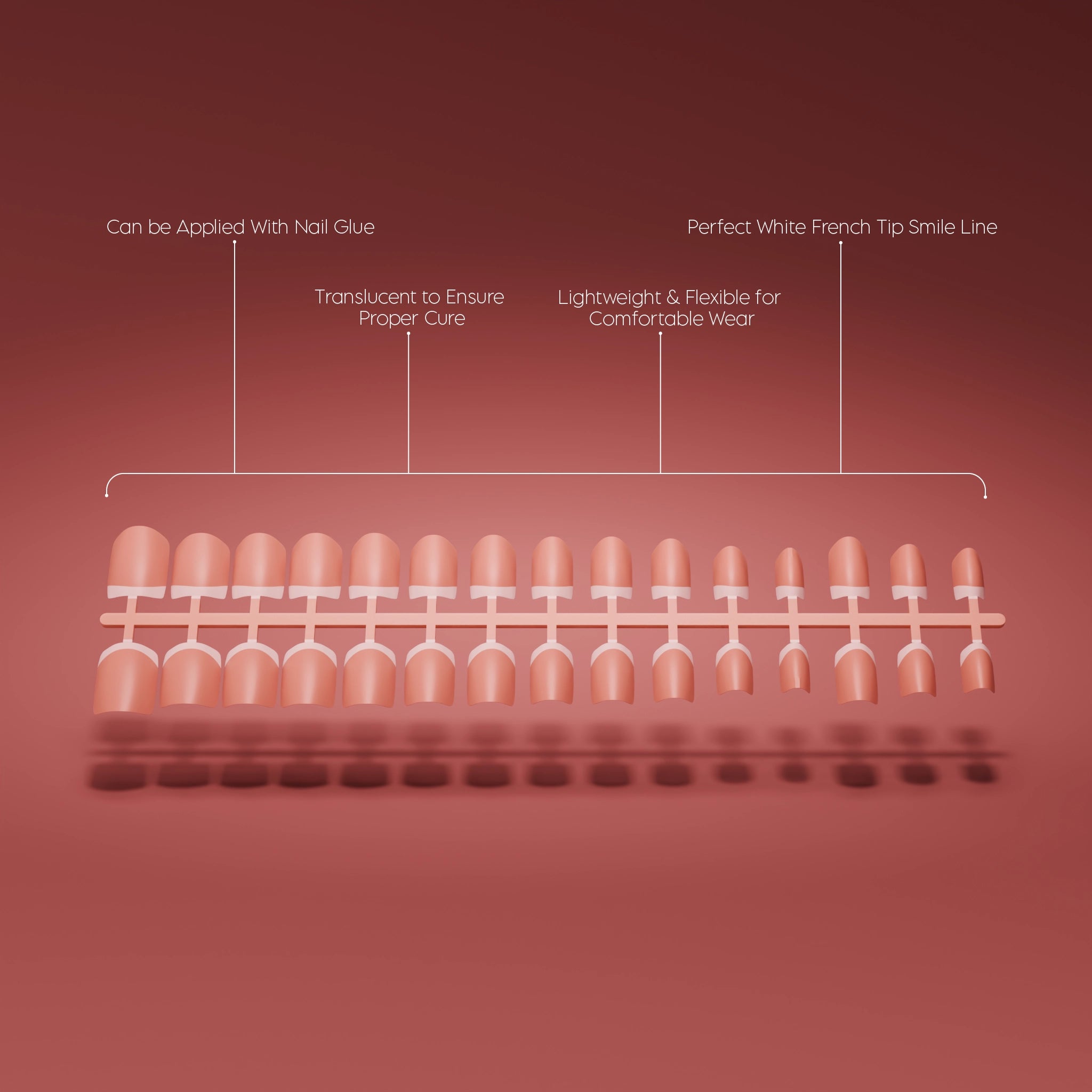 Full Cover French - Short Square Nude Tips (11)