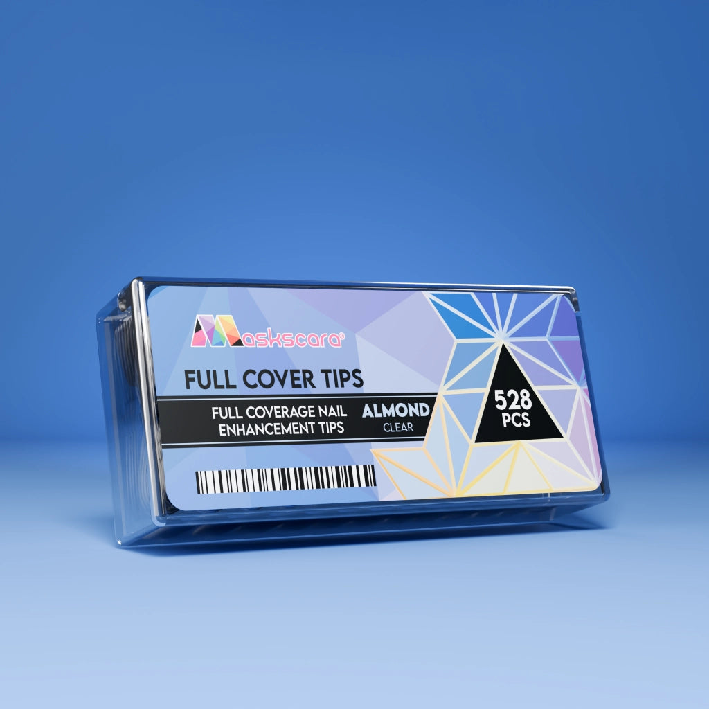 Full Cover Clear Almond Medium Tips