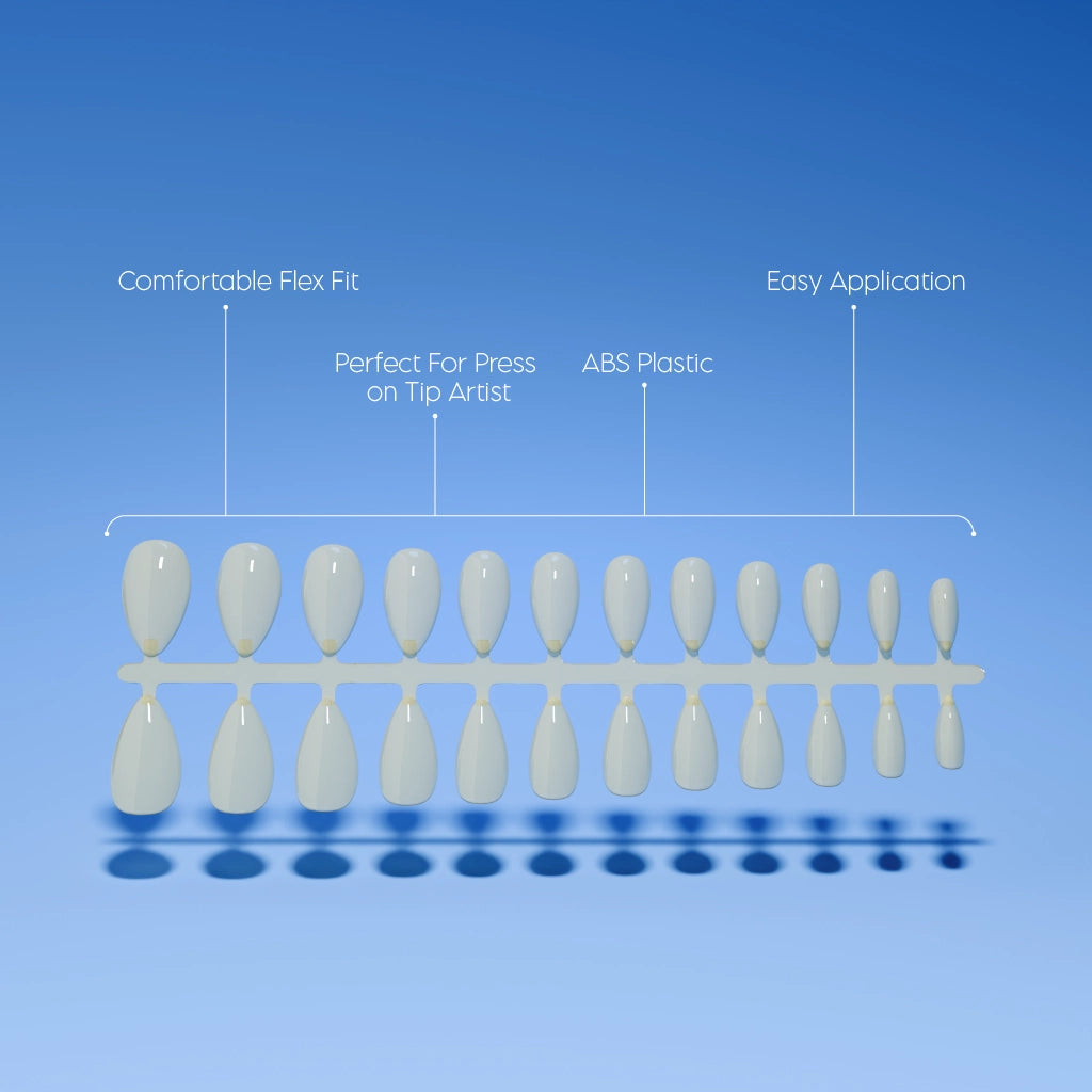 Full Cover Natural Almond Medium Tips