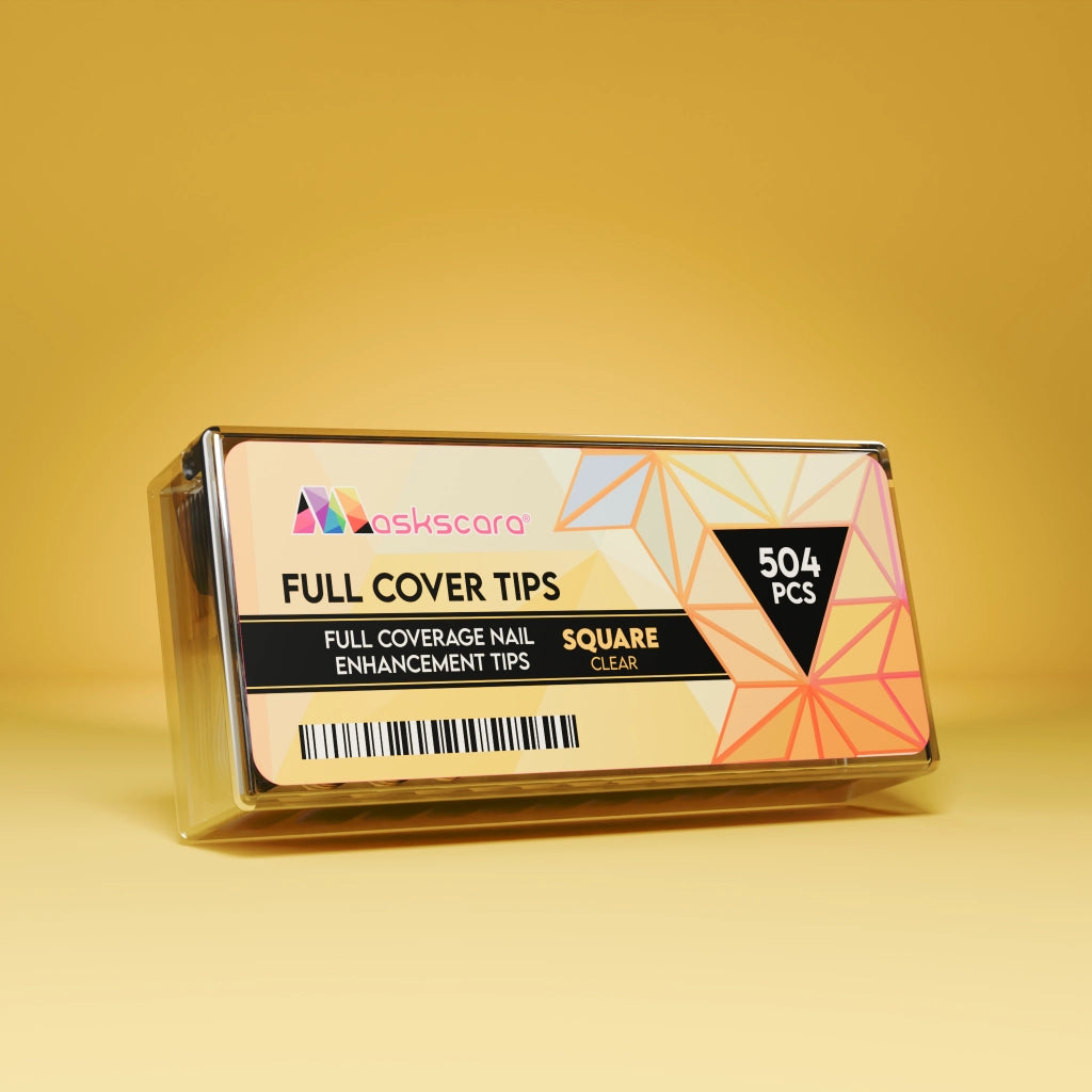Full Cover Clear Square Medium Tips