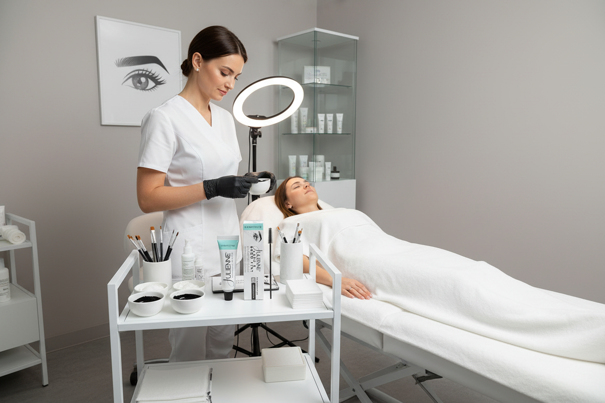 Julienne Sensitive Tint Midnight Black Eyelash Therapist