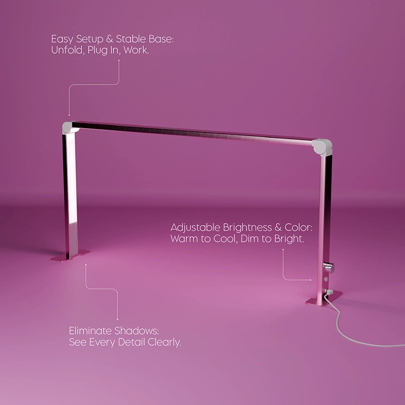 Foldable Desk Lamp Pink