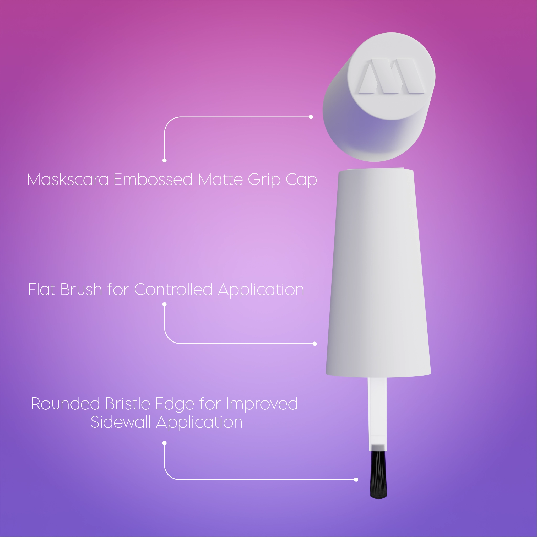 Replacement Gel Polish Brush & Cap