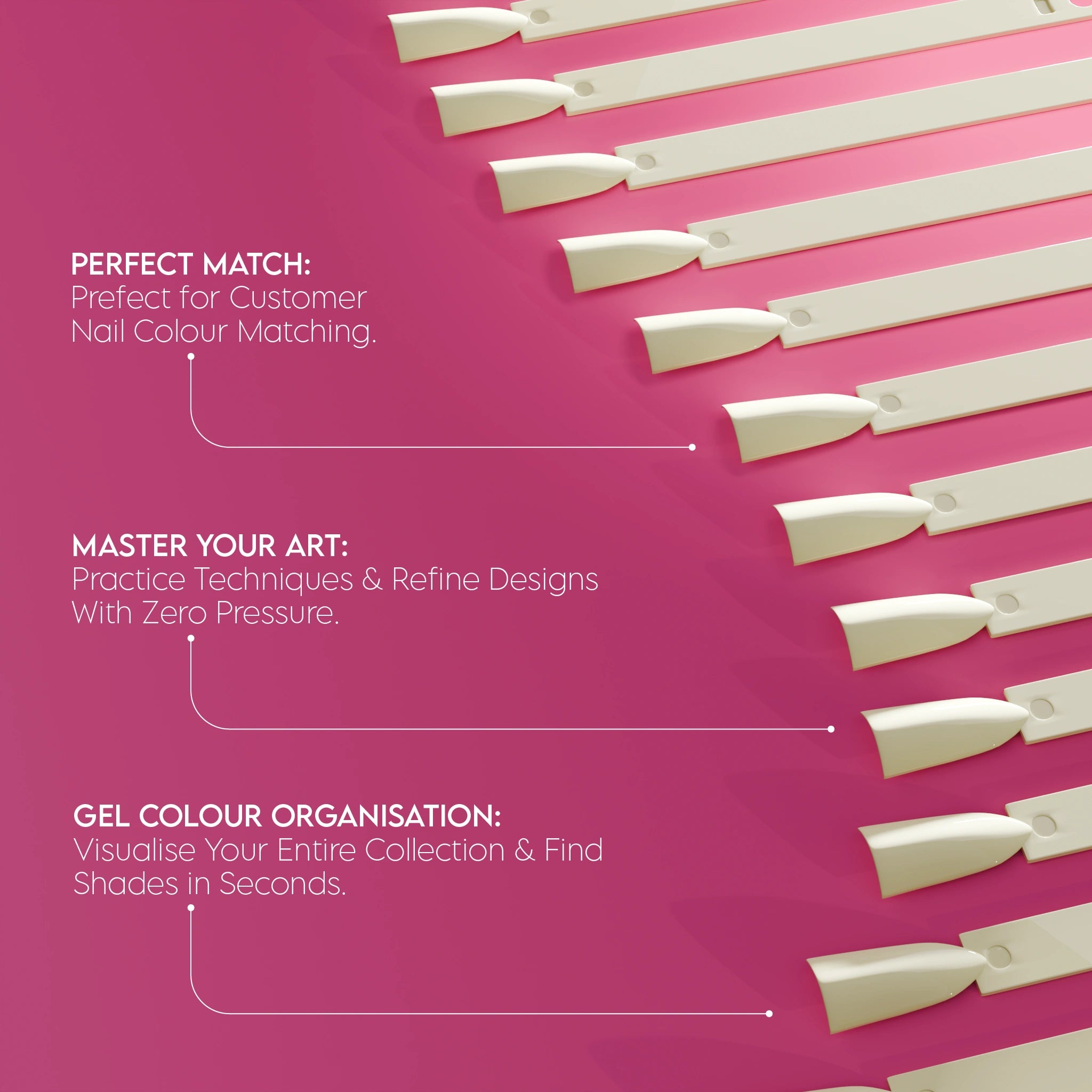 Colour Display Sticks - Natural (40 Pcs)