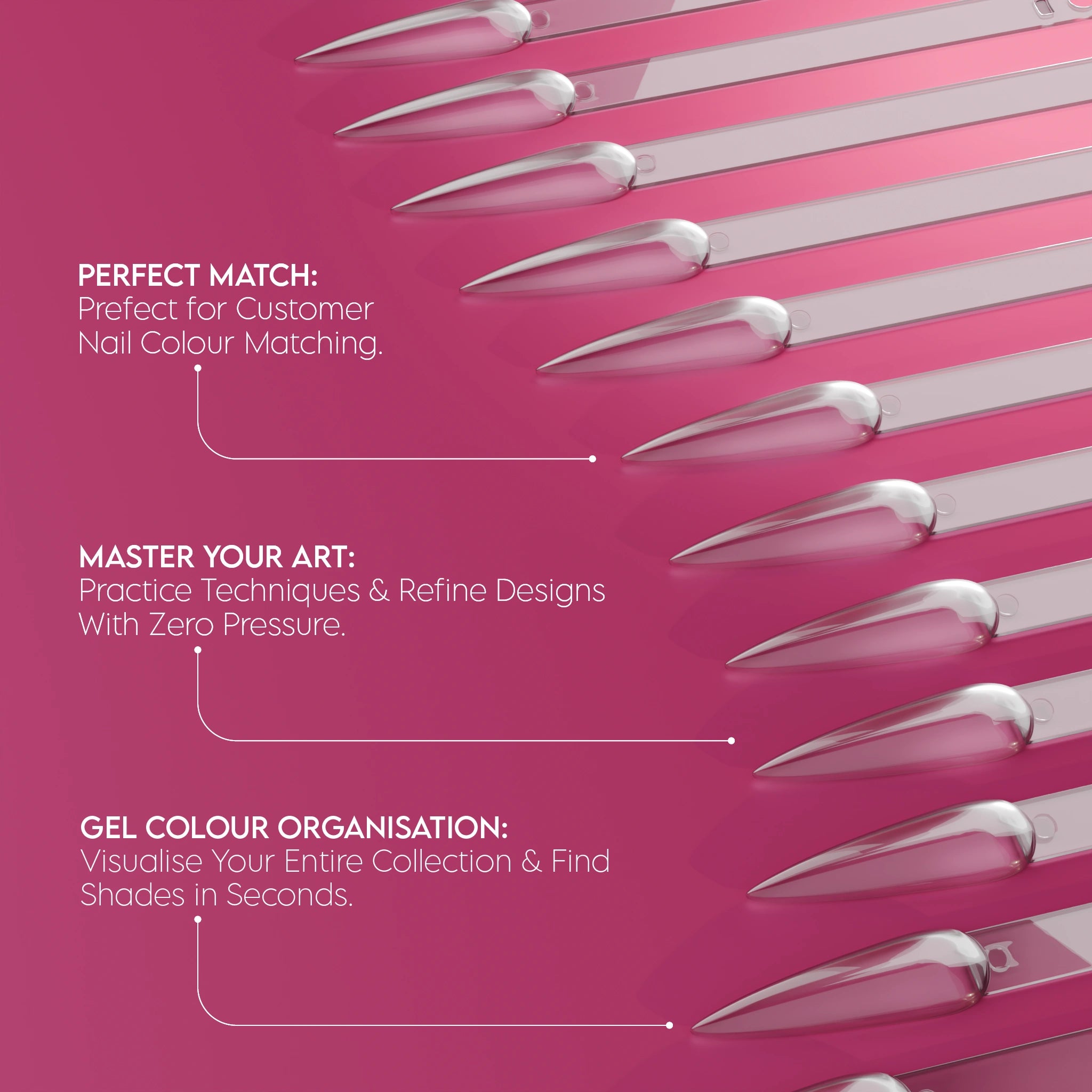 Stiletto Pop Sticks (40 Pcs) - Clear
