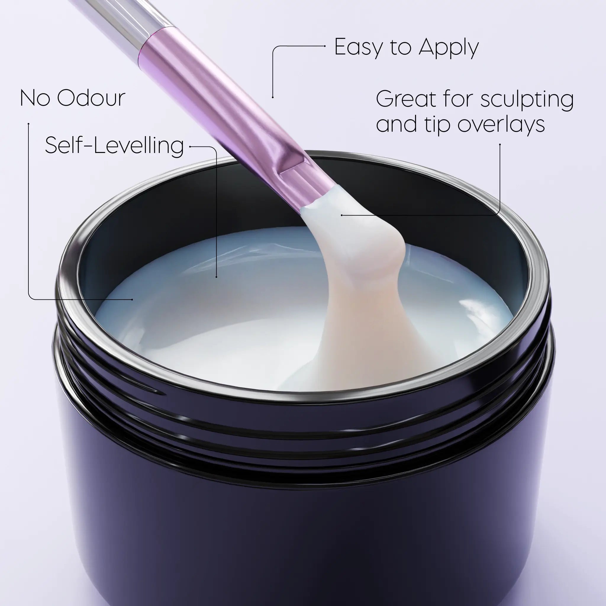 Thick Bright White UV Builder Gel - 15g