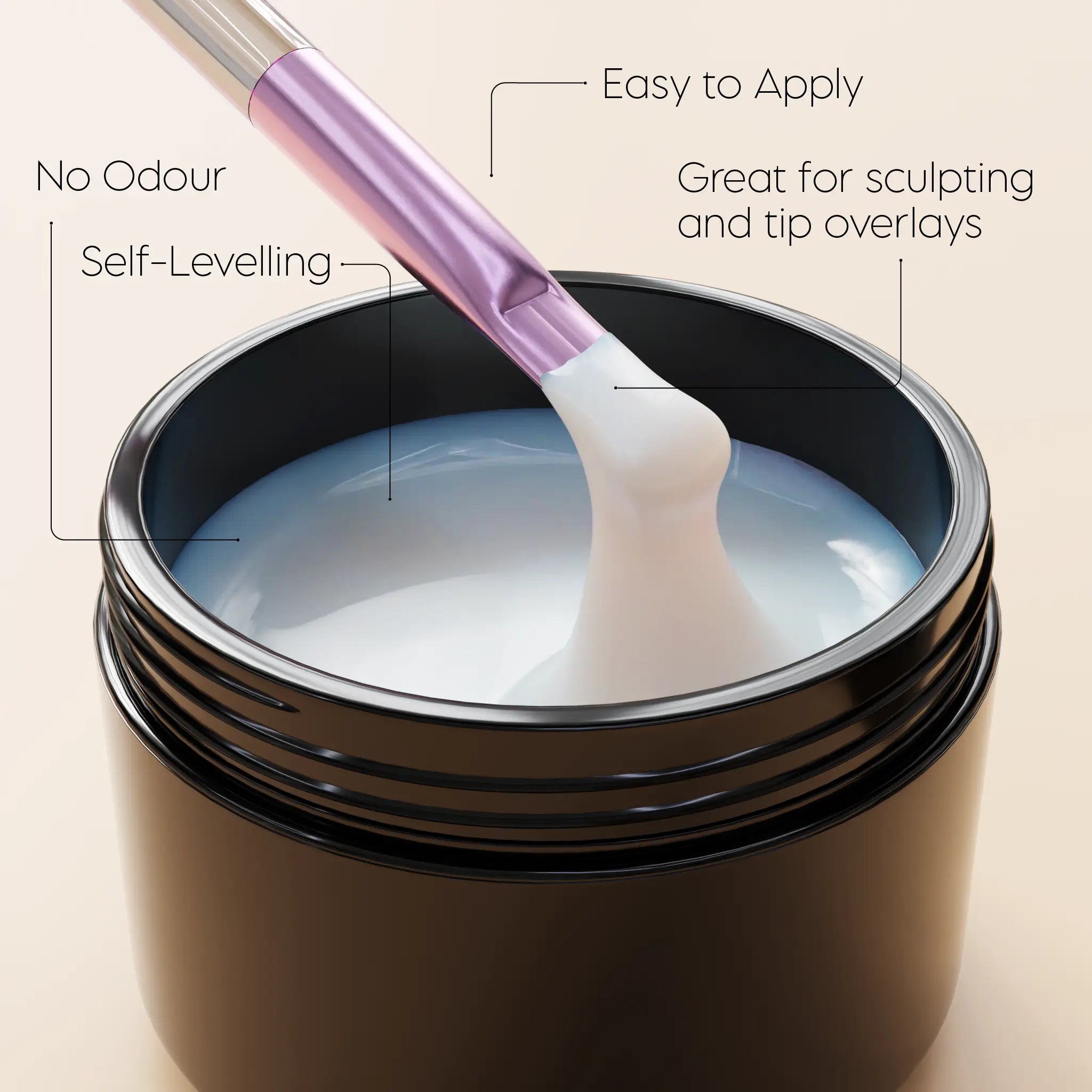 Thick Milky White UV Builder Gel - 15g