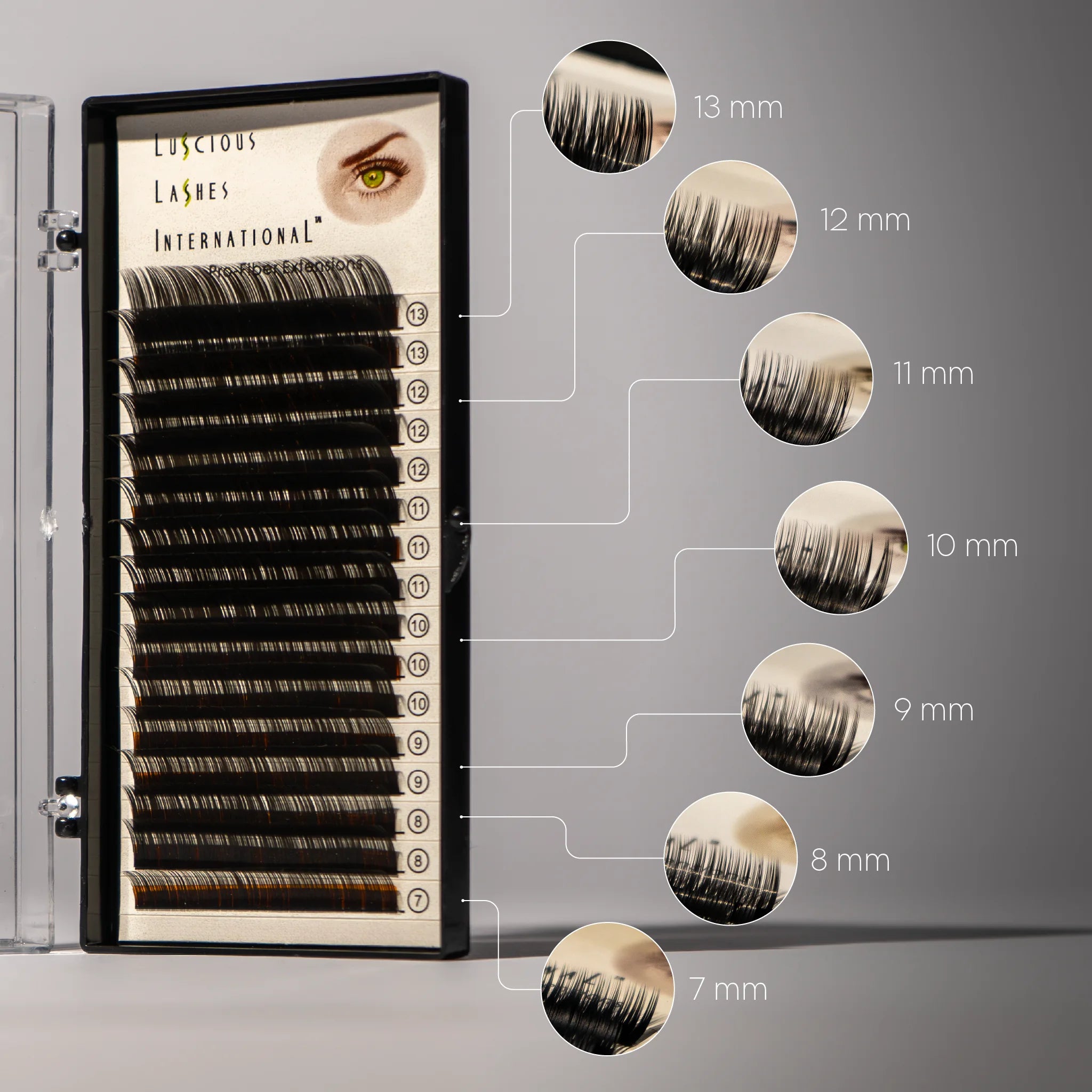 B-Curl Lashes 0.07mm Black 7-13mm