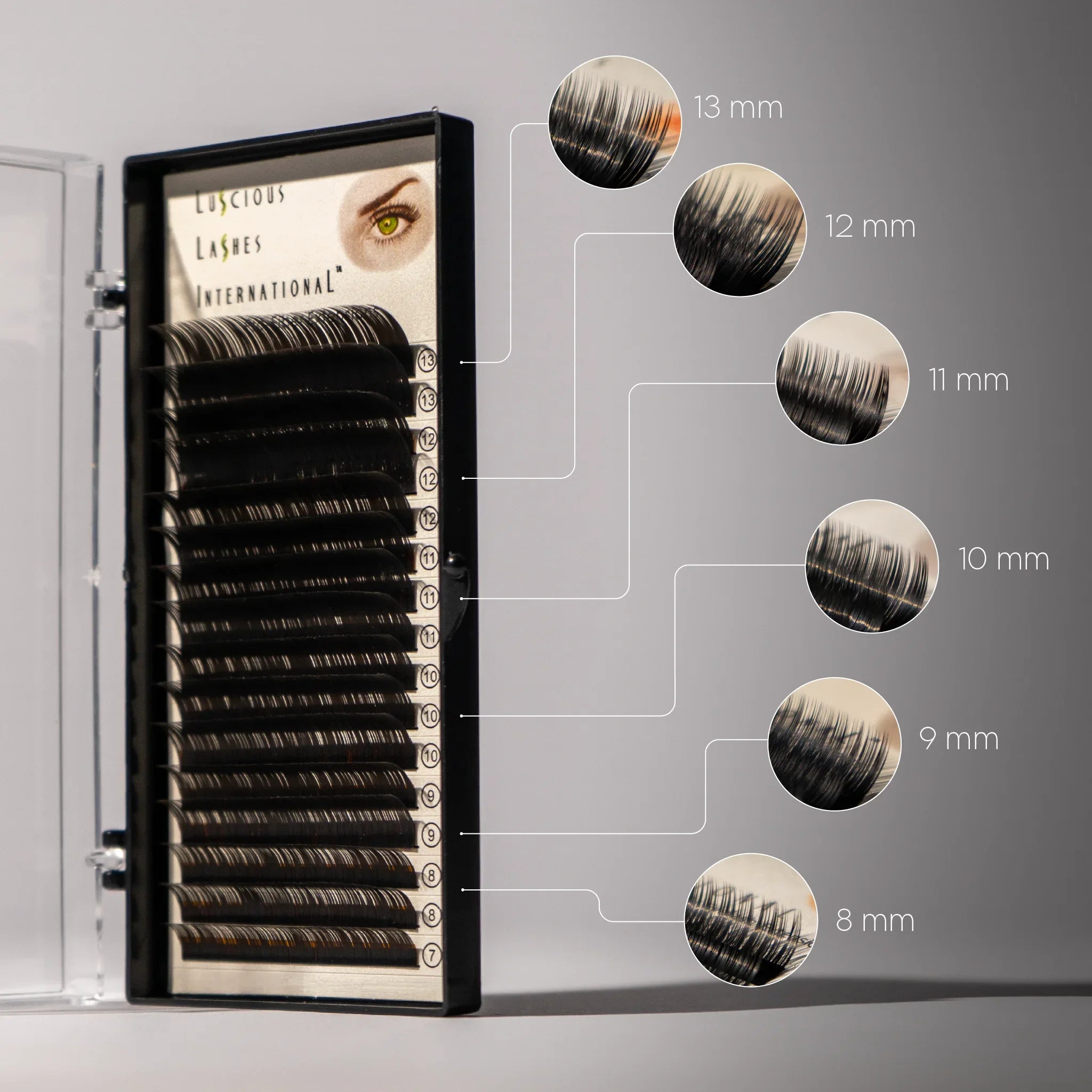 B-Curl Lashes 0.10mm Black 7-13mm