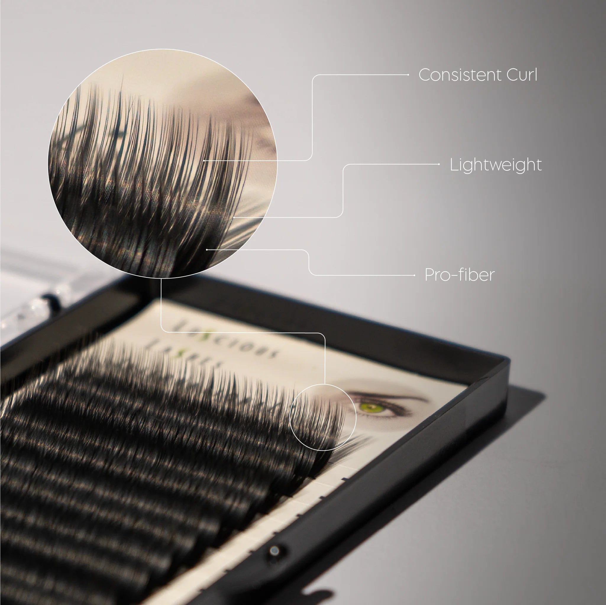 C-Curl Lashes 0.07mm Black 10mm