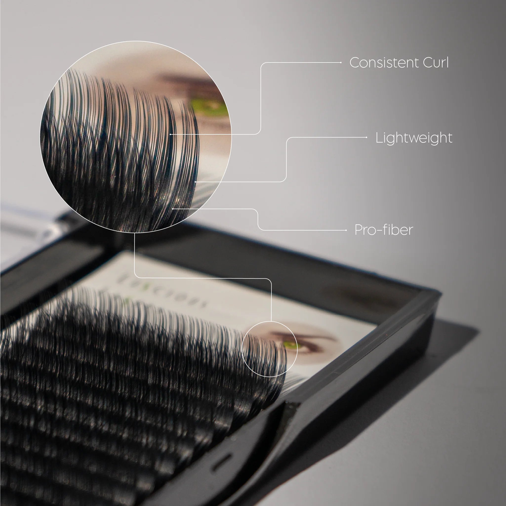 C-Curl Lashes 0.10mm Black 09mm