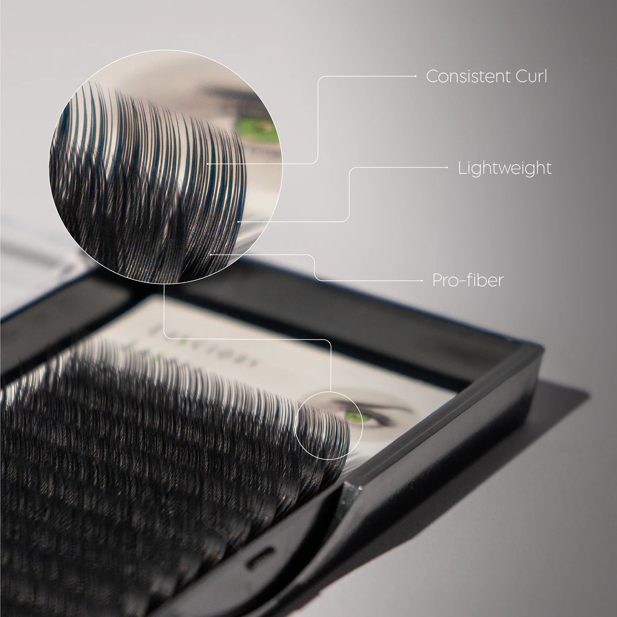 C-Curl Lashes 0.15mm Black 09mm