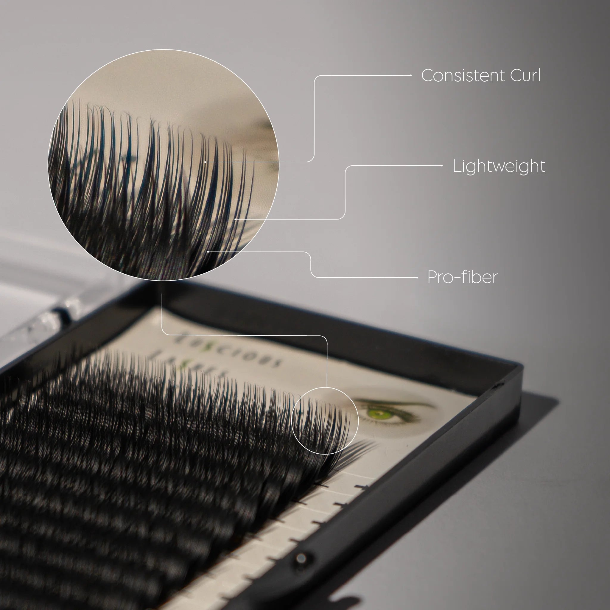 C-Curl Lashes 0.20mm Black 7-13mm