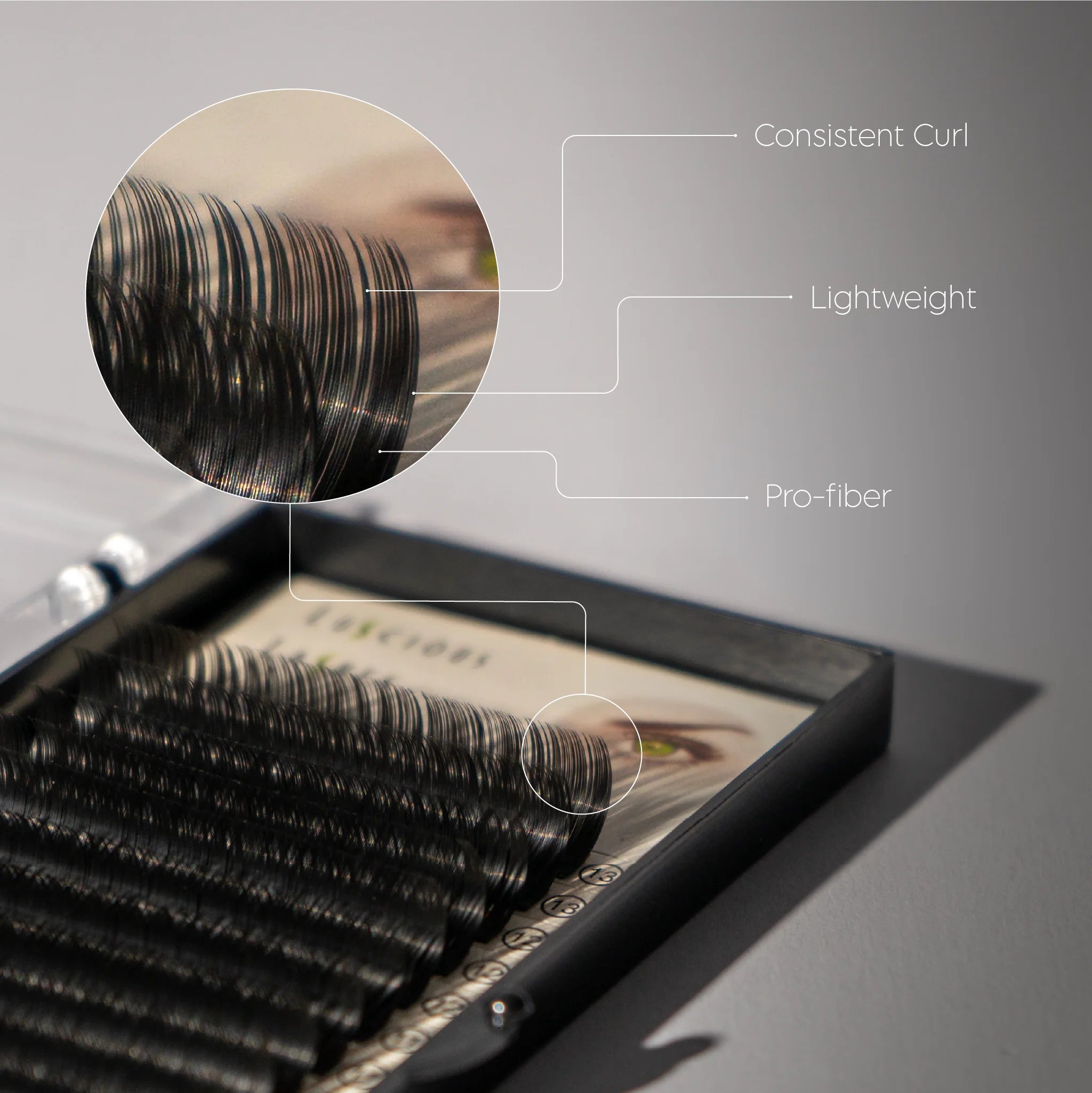 D-Curl Lashes 0.10 Black 7-13mm