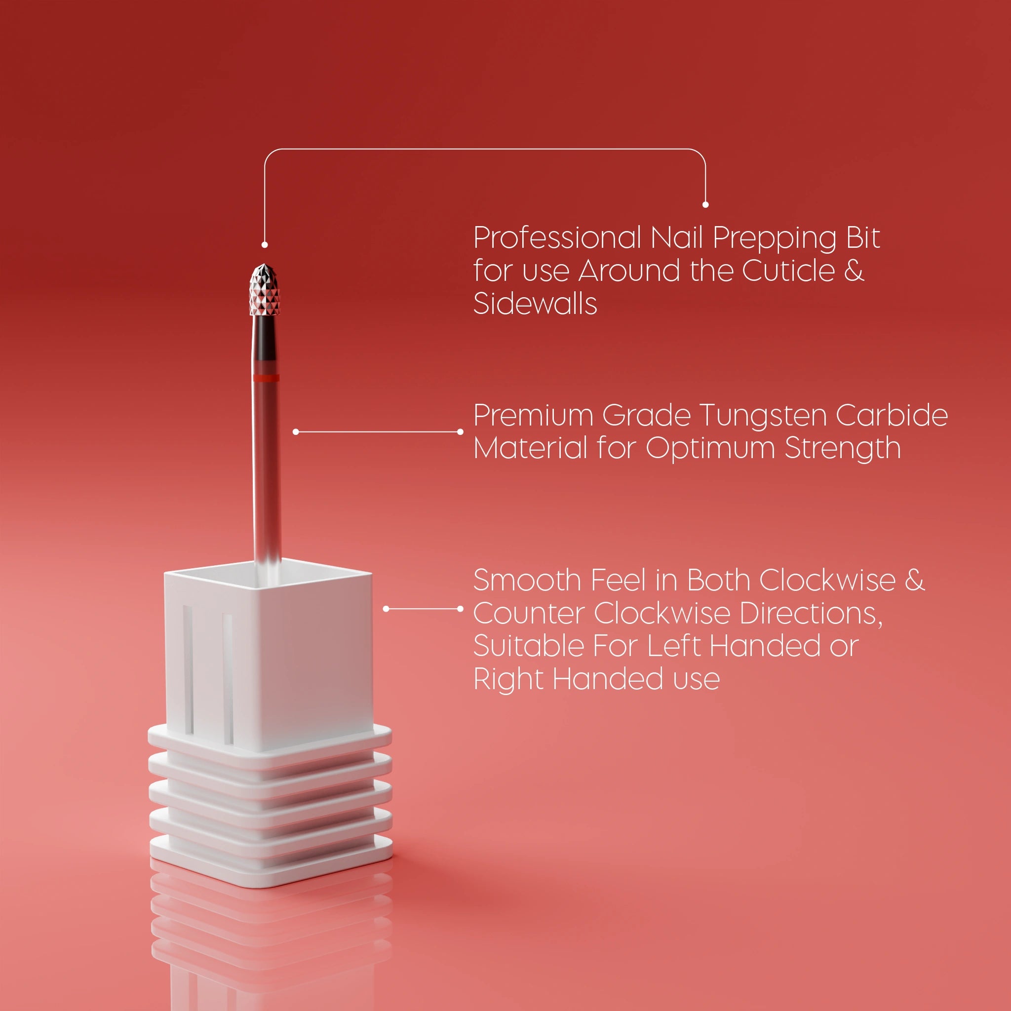 Tungsten Carbide E-File Bit - Fine X Russian Cuticle Bit