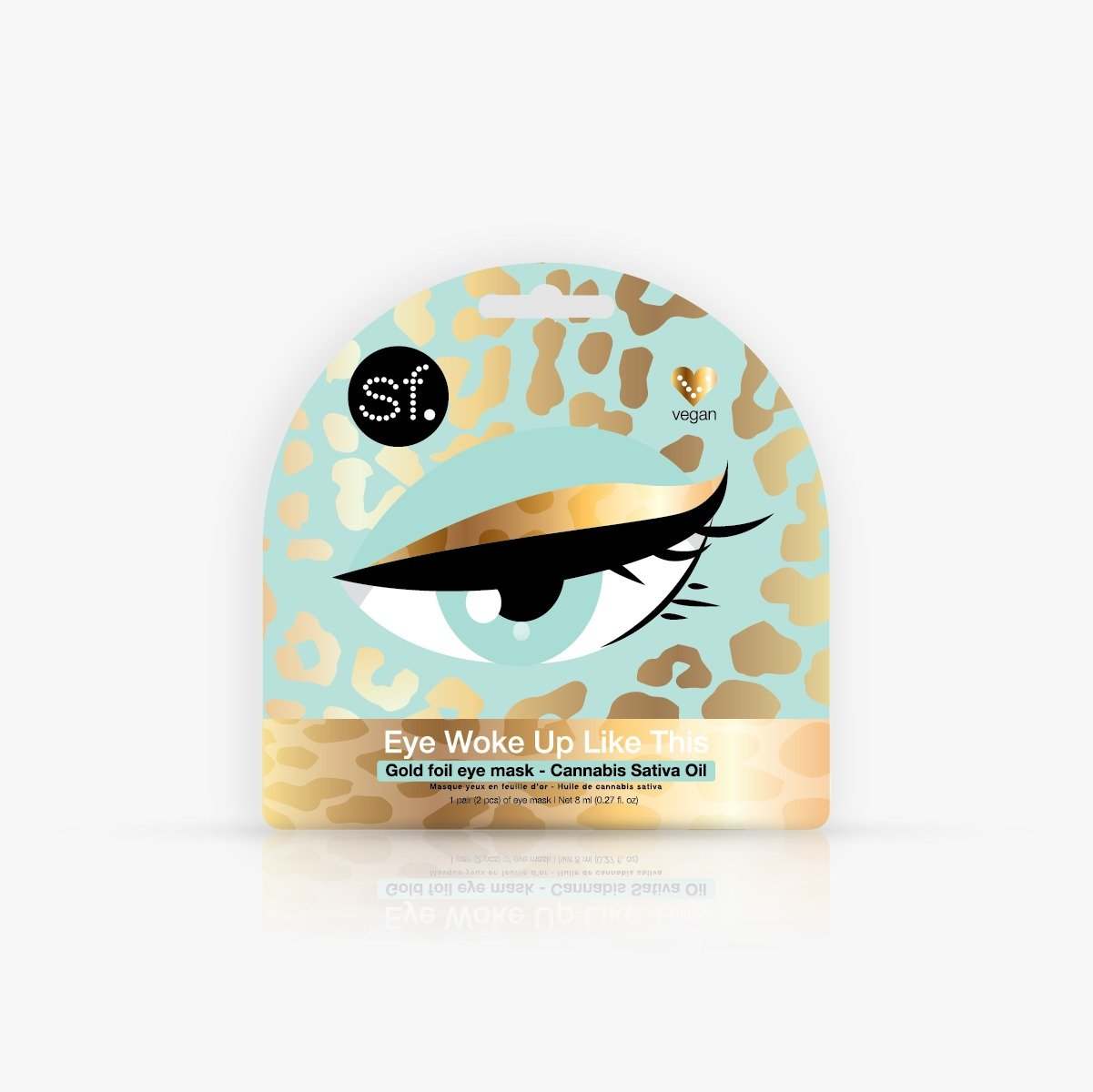 Eye Woke Up Like This - Sativa - Gold Foil Eye Mask - Maskscara
