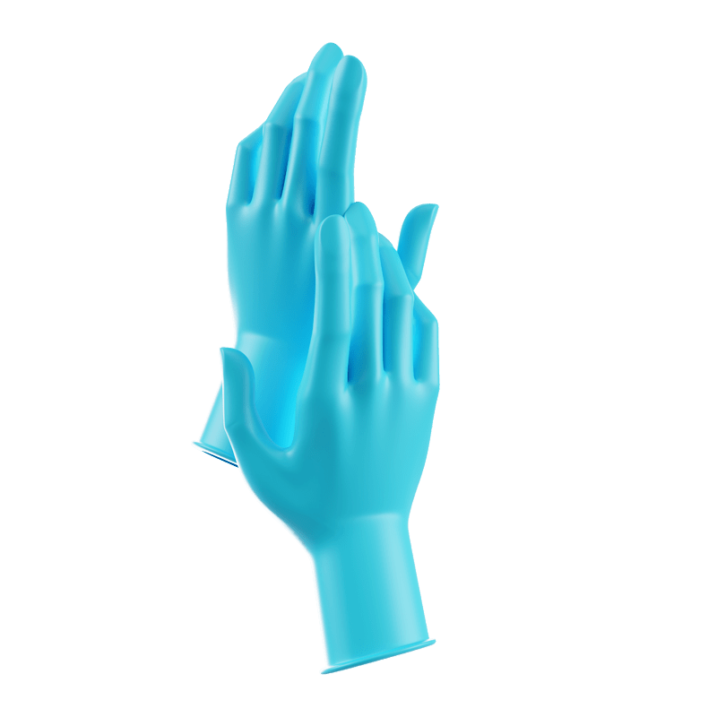 Nitrile Gloves - Blue Small - Maskscara