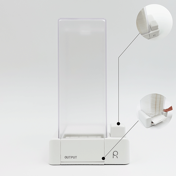 White Cotton Pad Dispenser - Maskscara