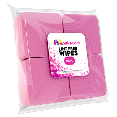 Professional Lint Free Wipes 500 pcs - Pink - Maskscara