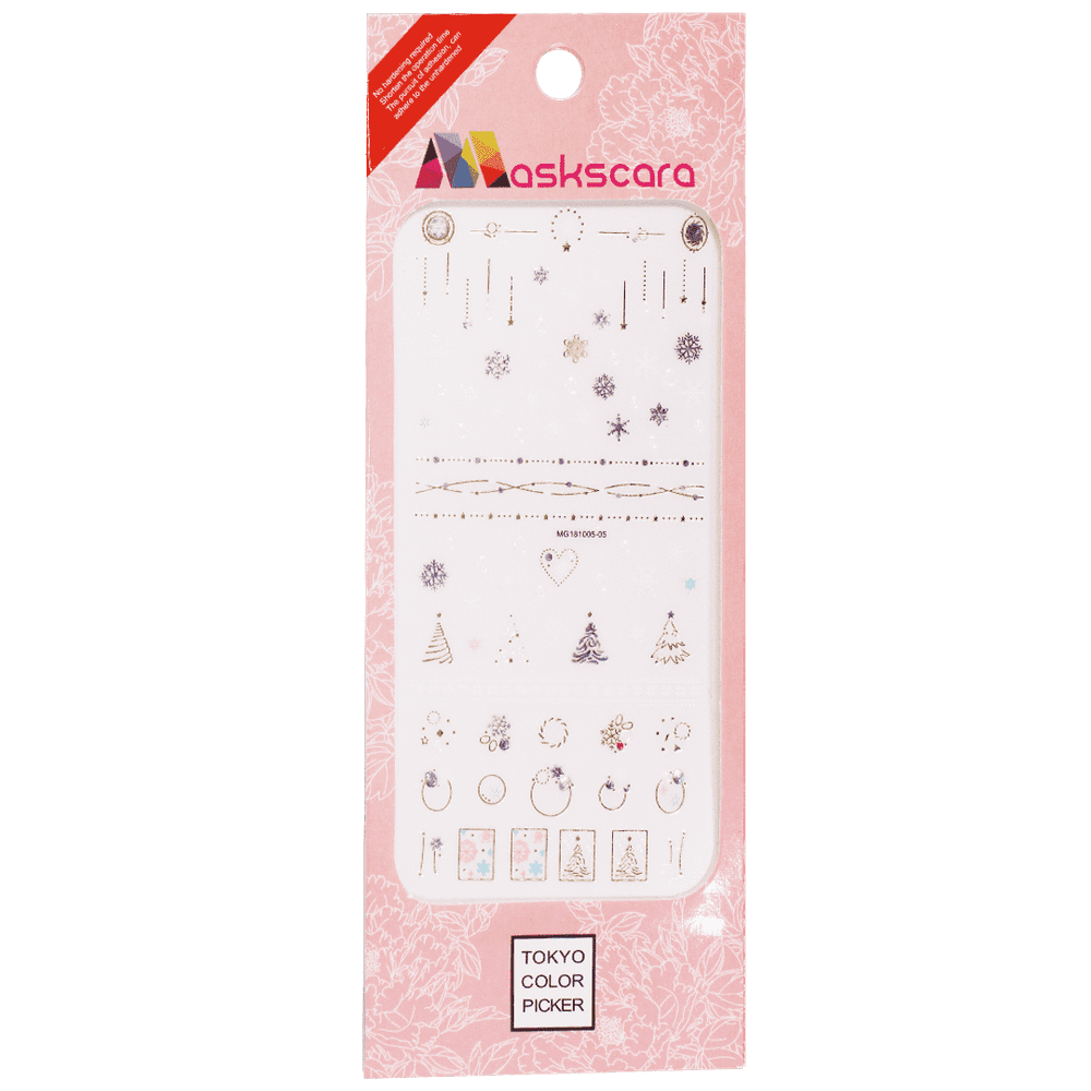 Nail Art Sticker - White Christmas (MG181005-05) - Maskscara