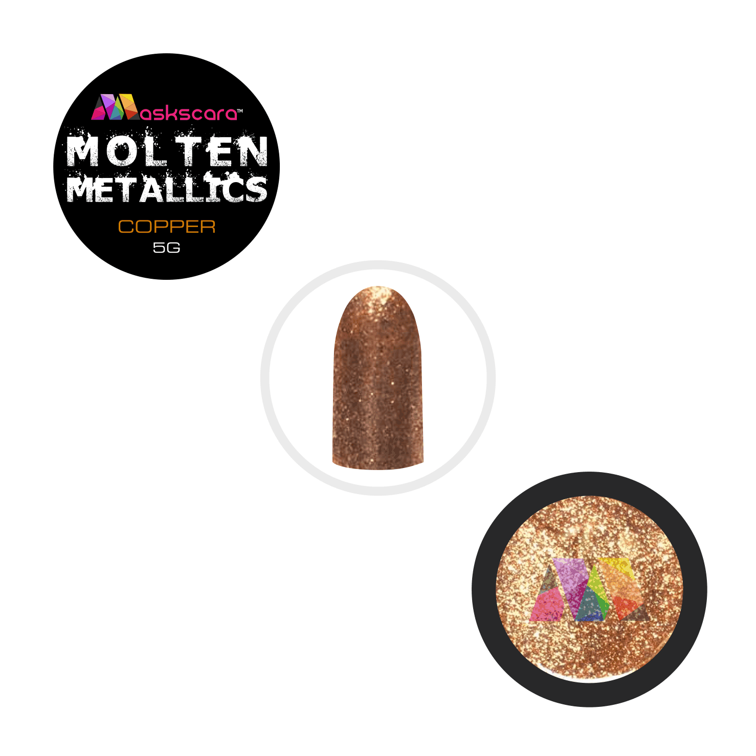 Molten Metallic Gel - Copper (5g) - Maskscara