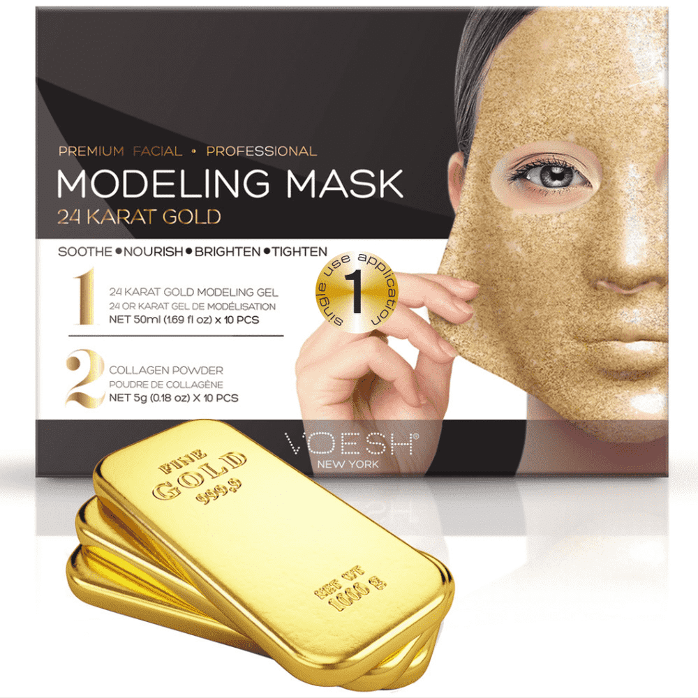 Facial Modeling Mask - 24 Karat Gold (1pcs) - Maskscara