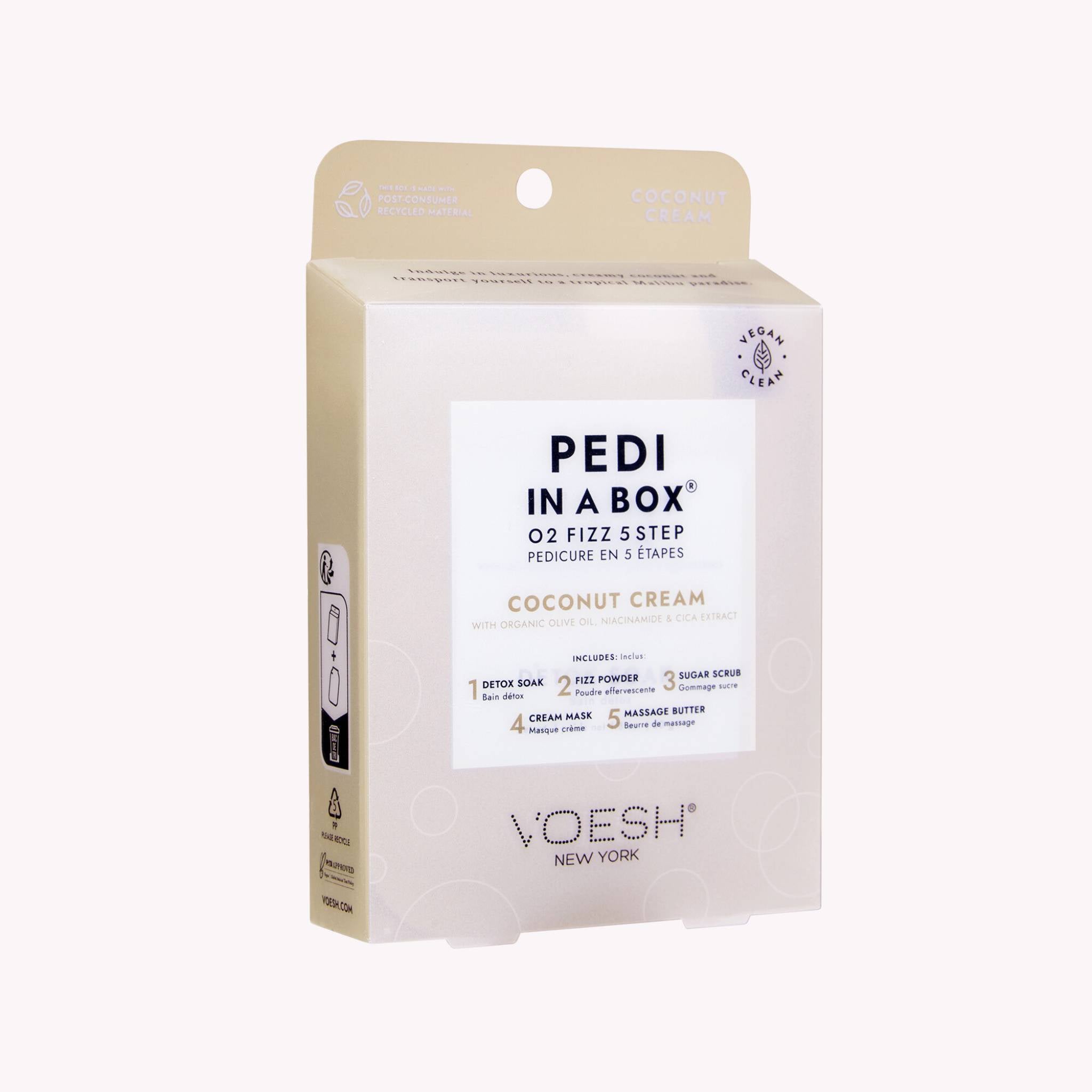 Pedi in a Box O2 Fizz 5 Step - Coconut Cream