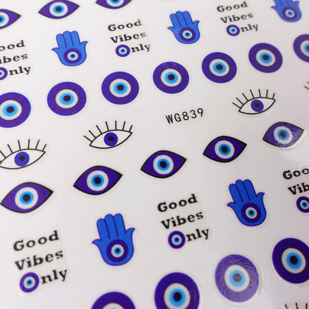 Nail Art Sticker - Evil Eye - Maskscara