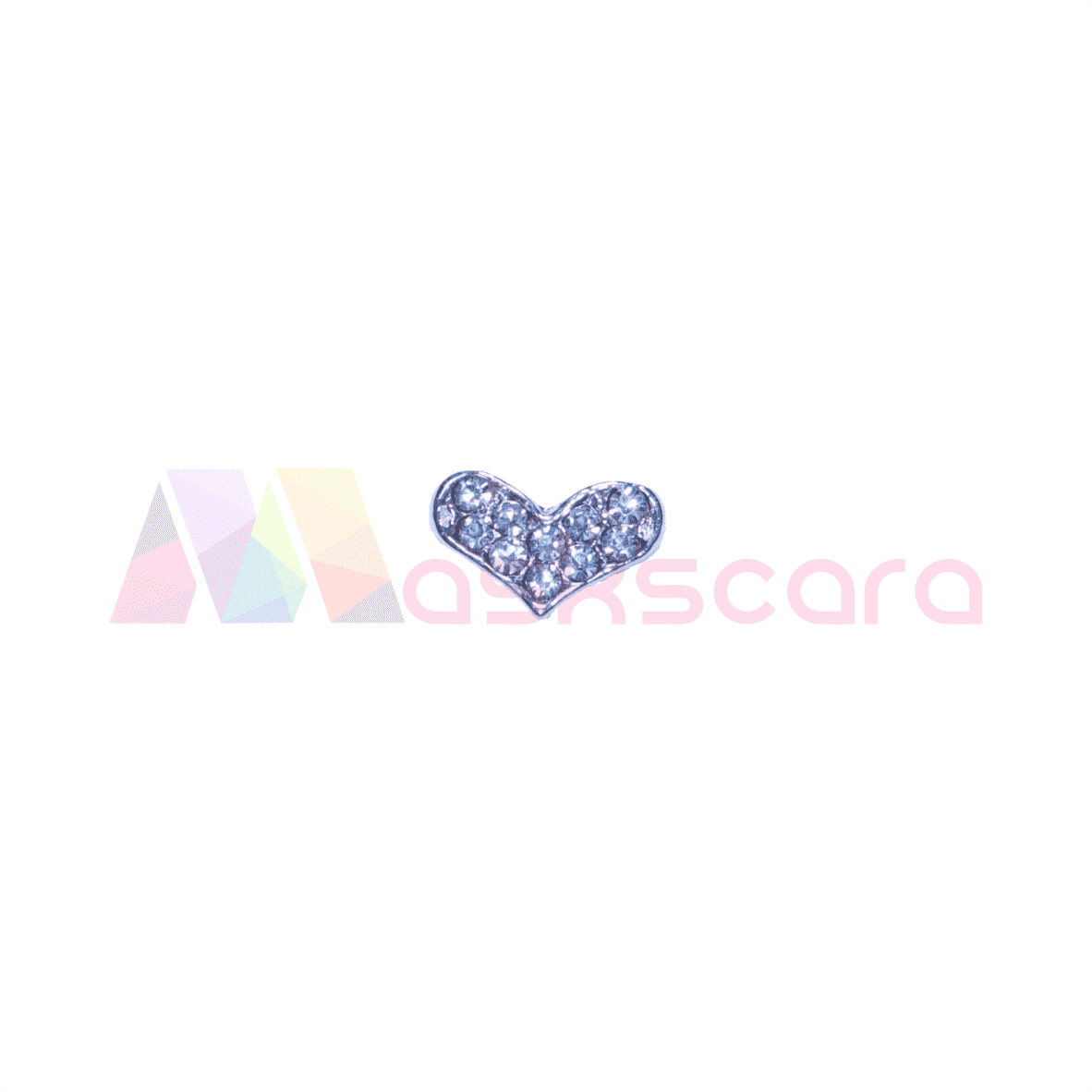 Silver Heart Gems (5 Pcs) - Maskscara